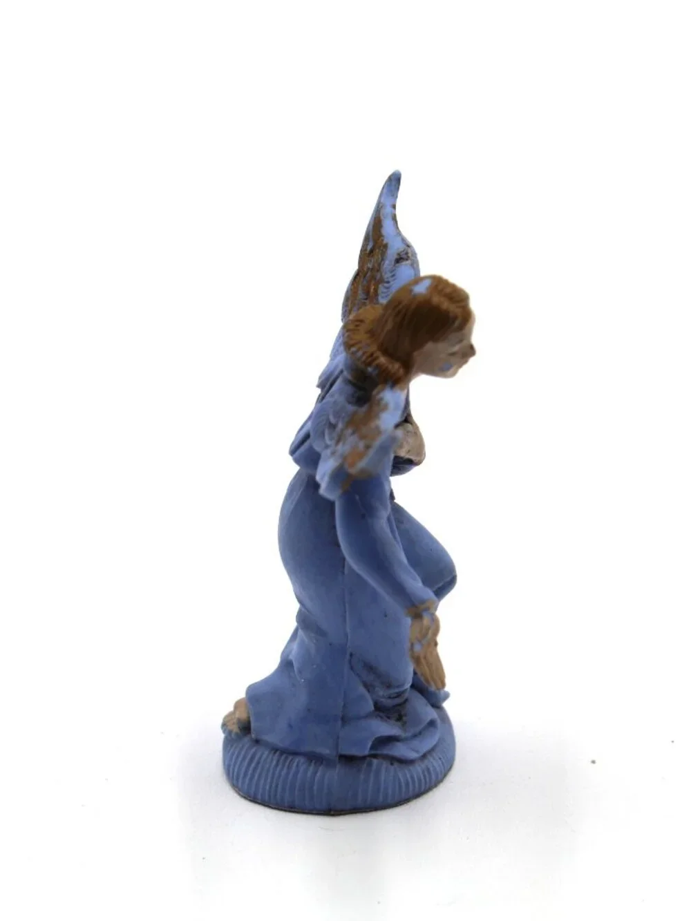 Vintage 2.8” Italy Depose Nativity Angel Blue Figure Christmas Holiday Decor
